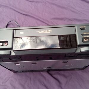 Hitachi Vcr Vhs Player Black